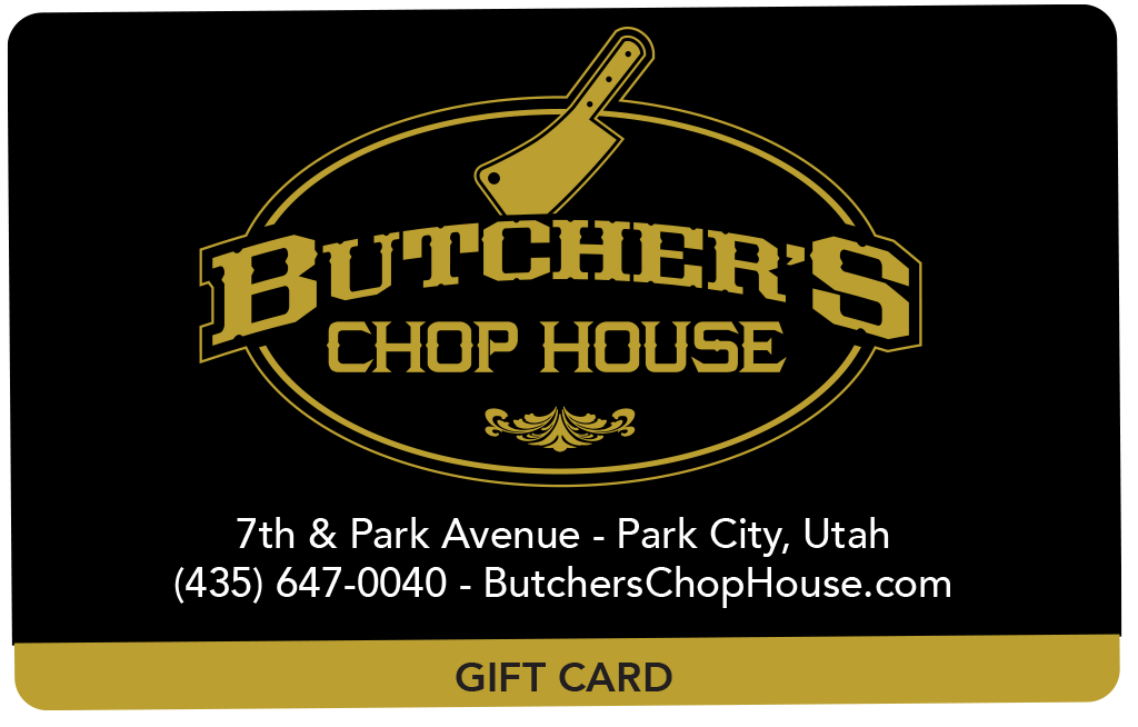 Butcher's Chop House Gift Card choose denomination in listing DBR