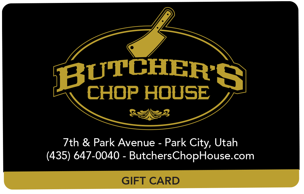 Butcher's Chop House Gift Card - choose denomination in listing