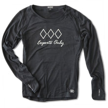 Experts Only" Long Sleeve Workout T - Black