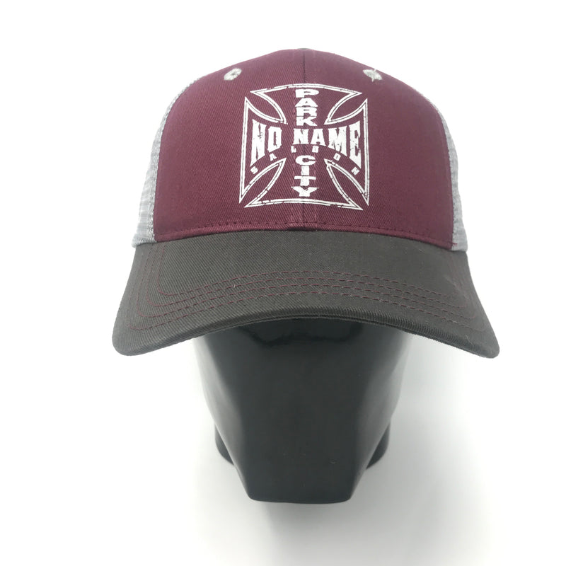 Iron Cross Hat - Maroon/Chrome/Black – DBR Joints Swag Shop