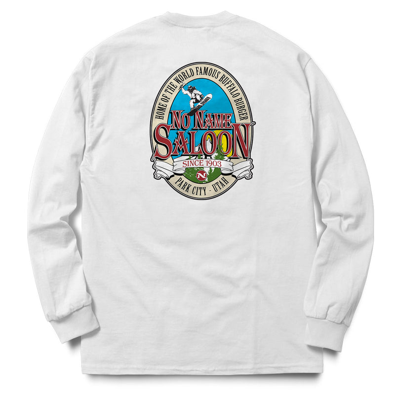 ◆BADBLOOD◆ Classic Logo Long Sleeve White w-tee24-080 Classic Logo long sleeve T - White – DBR Joints Swag Shop